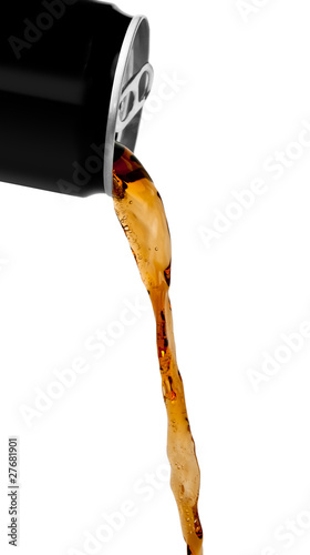 Flowing cola drink