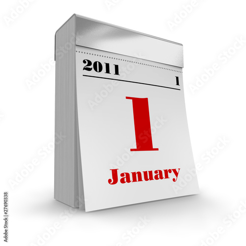 Obraz na płótnie Tear-off calendar 2011
