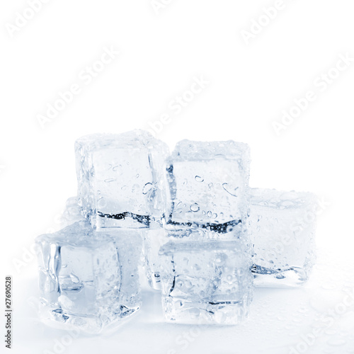 melting ice cubes toned