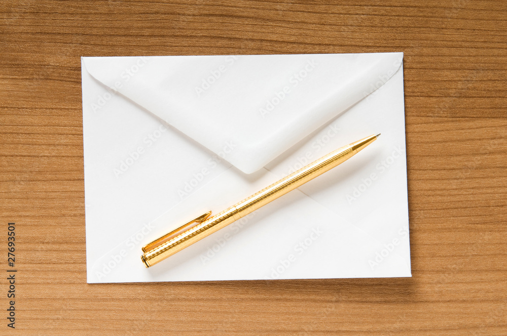 Mail concept with many envelopes on the table Mail concept with many envelopes on the table