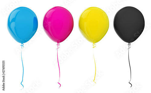Balloons. CMYK colors