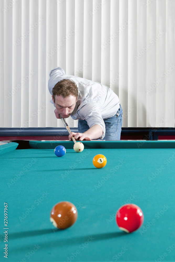 Fototapeta premium Pool player