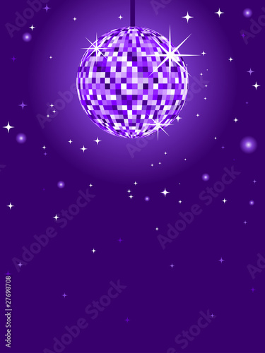 Purple Disco Ball