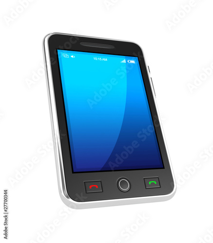 Black mobile smart phone