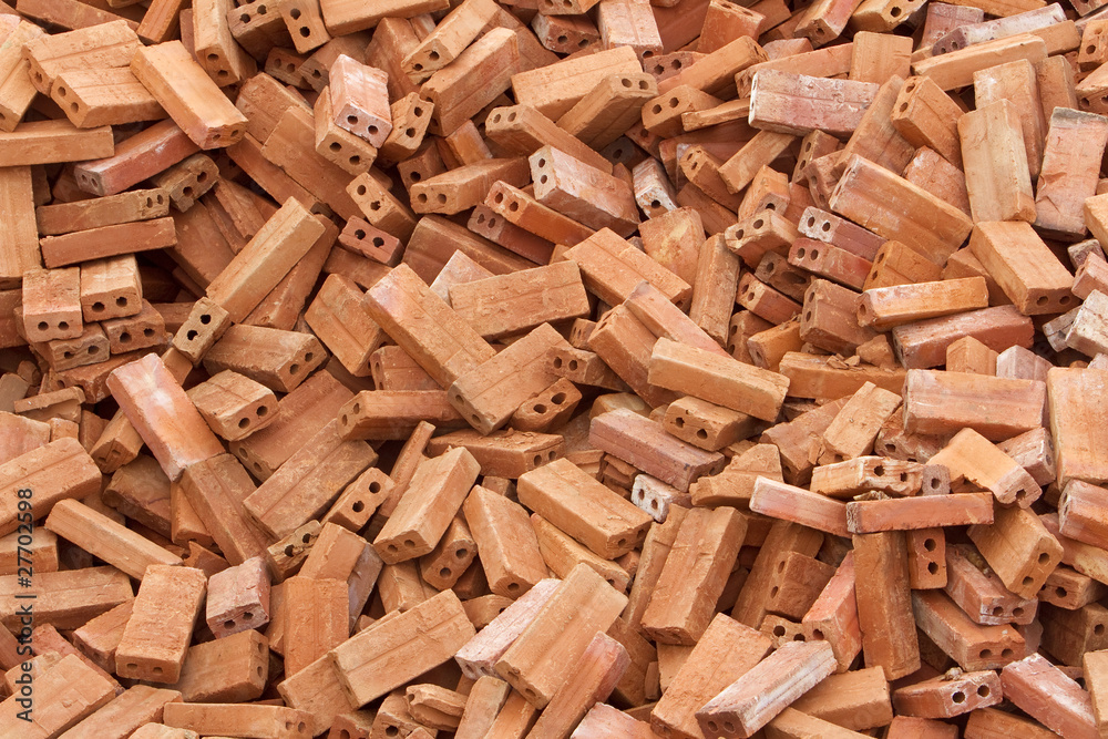 heap of red bricks heap of red bricks