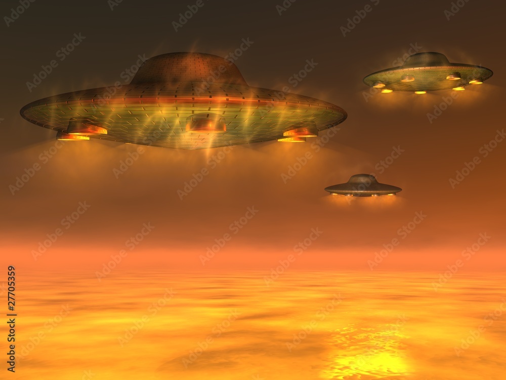 Obraz premium UFO - Unidentified Flying Object