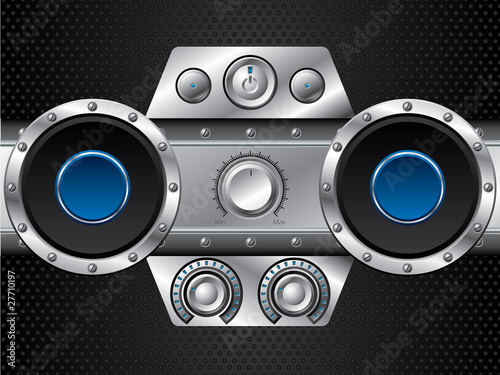 Hi fi set with speakers