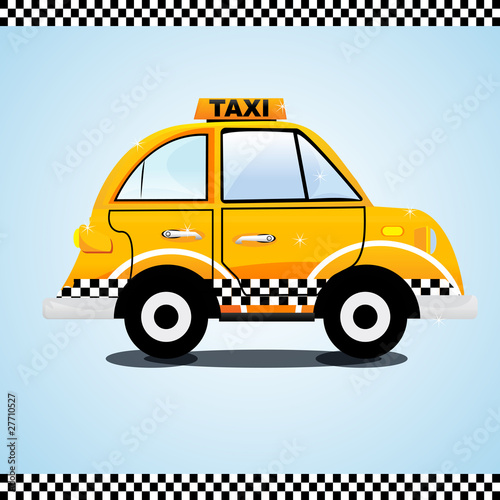 taxi on the way