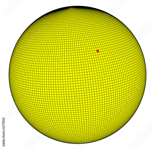 SPHERE A FACETTES COLORIABLES