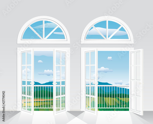 two french windows oval
