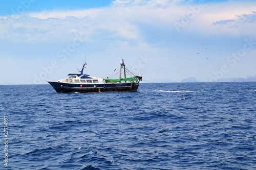 fishing trawler professional boat working