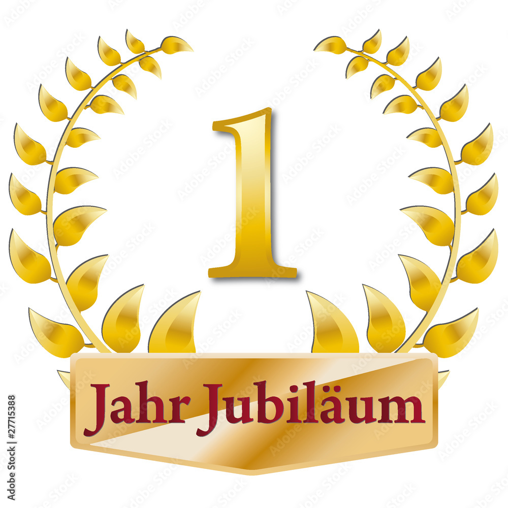 1 jahr jubiläum Adobe Stock