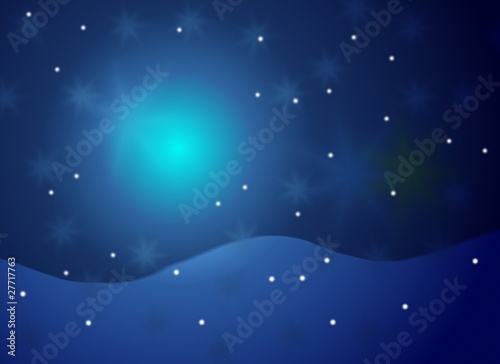 Winternacht Illustration