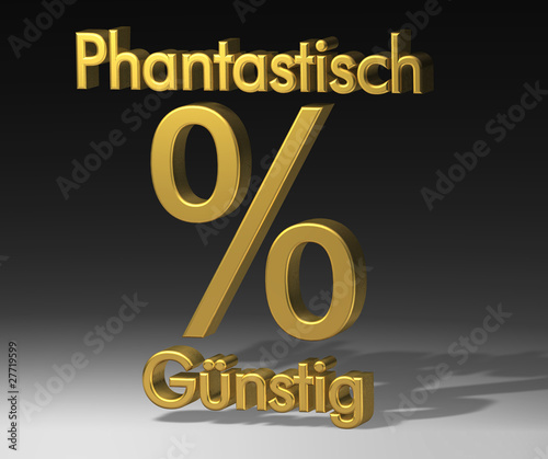 Günstig - Prozent Symbol