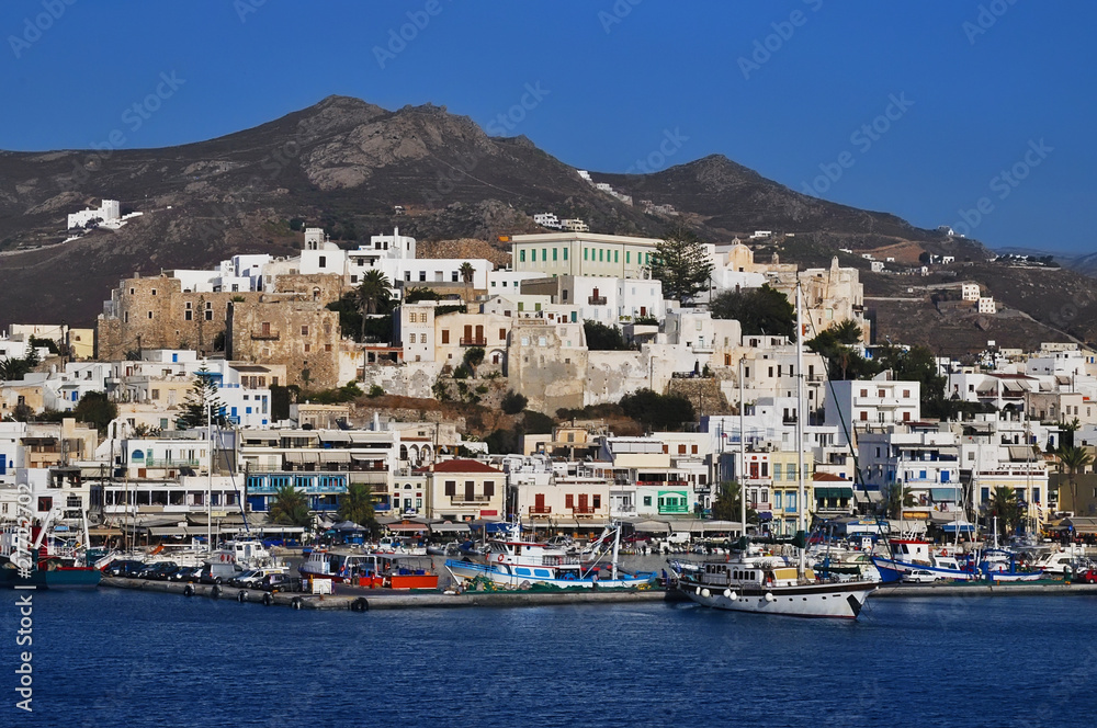 Port on the island of Naxos
