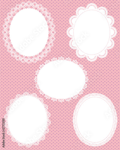 oval lace dot background 4