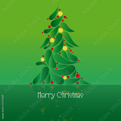 árbol de navidad felicitación