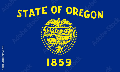 Oregon state flag photo