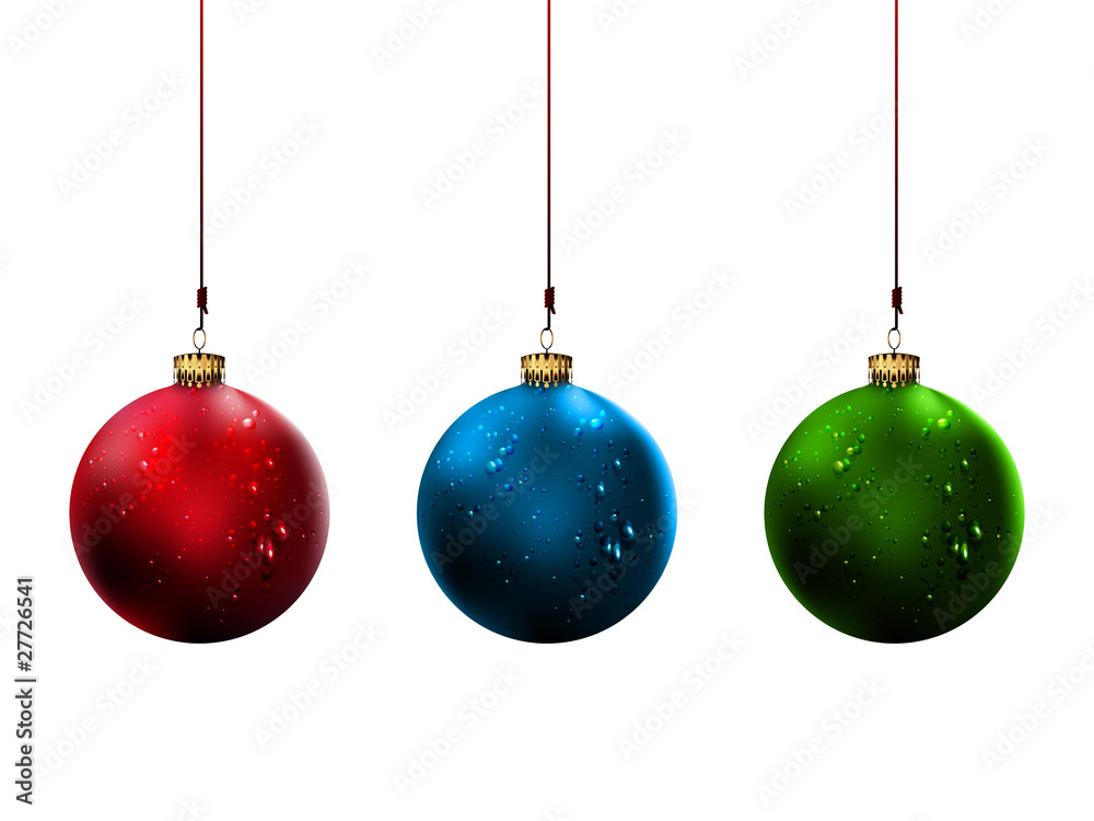 Shiny Christmas Balls | Vector Illustration