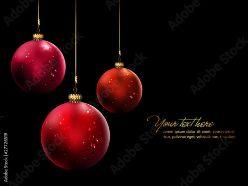 Shiny Christmas Balls | Vector Illustration