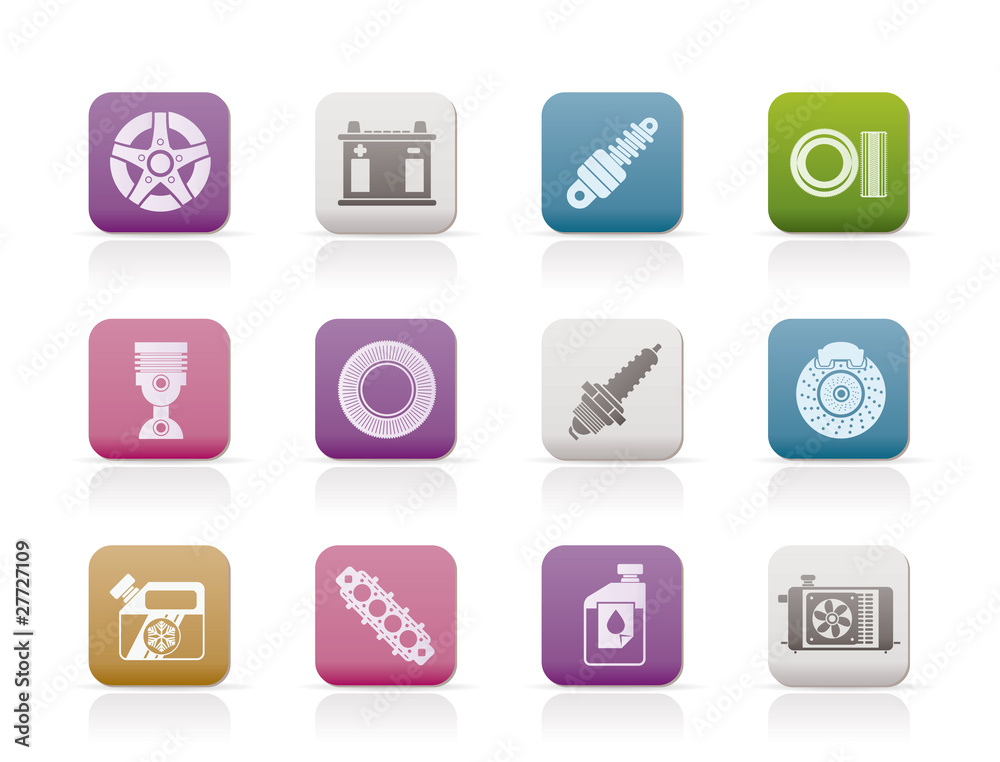 Car Parts and Services icons - Vector Icon Set 5 Car Parts and Services icons - Vector Icon Set 5