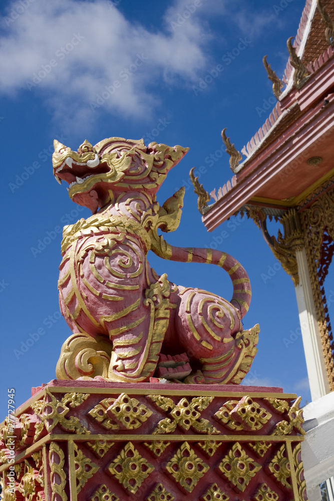 Dragon statue at a temple in Hua Hin, Thailand