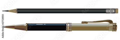 The ballpoint pen and pencil