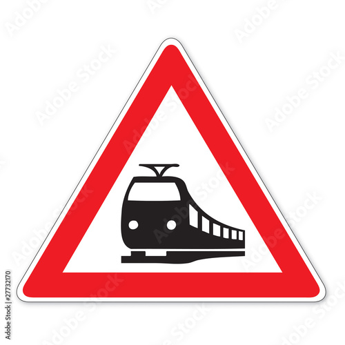 Schild (20) unbeschrankter Bahnübergang