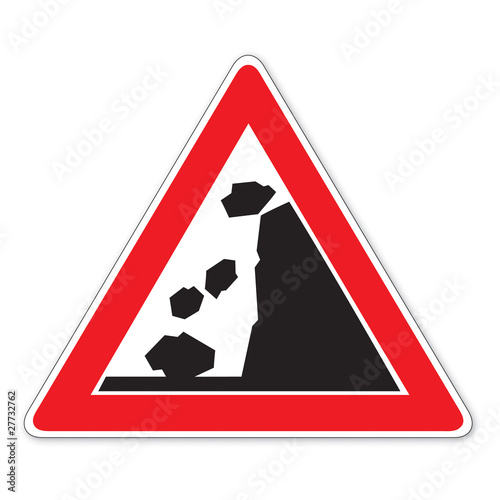 Schild (23) Steinschlag
