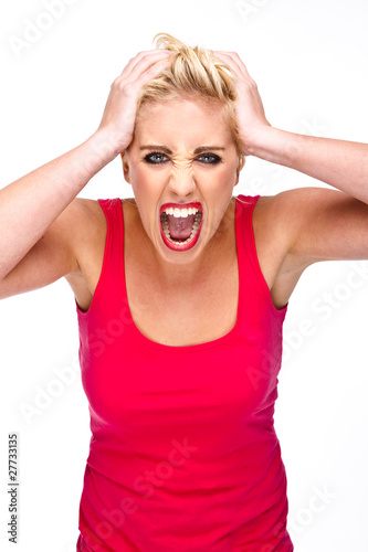 Anger and Rage - Woman Seeing Red