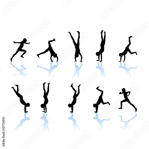 little gymnast silhouettes