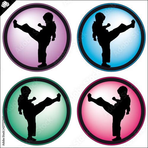 MARTIAL ARTS SIMBOL,LOGO.Vector