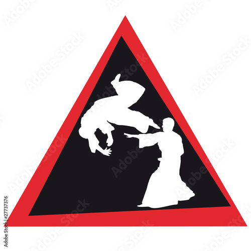 AIKIDO-MARTIAL ARTS SIMBOL,LOGO.Vector