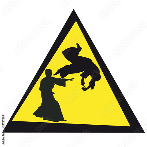 AIKIDO-MARTIAL ARTS SIMBOL,LOGO.Vector