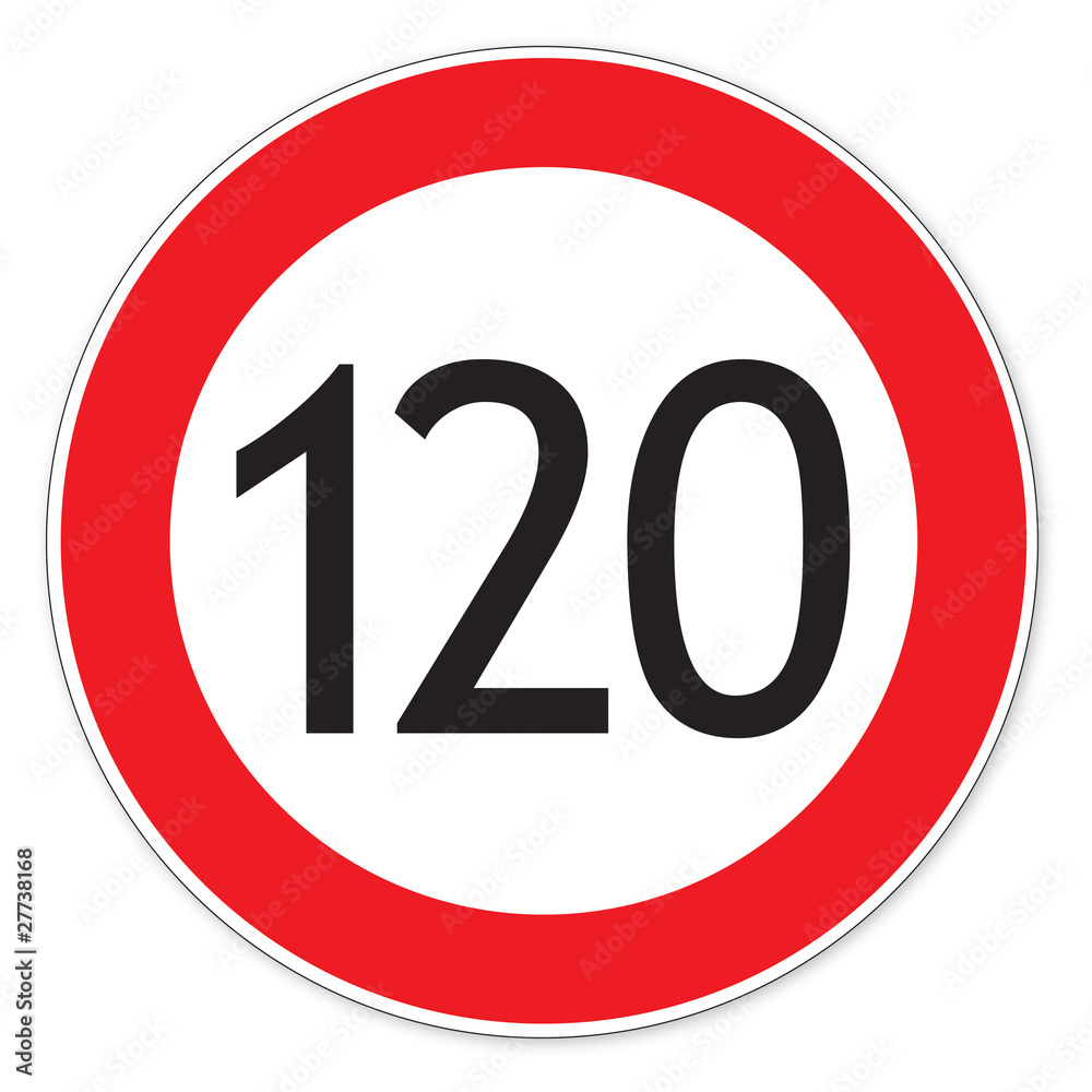 Schild (43) Zulässige Höchstgeschwindigkeit Schild (43) Zulässige Höchstgeschwindigkeit