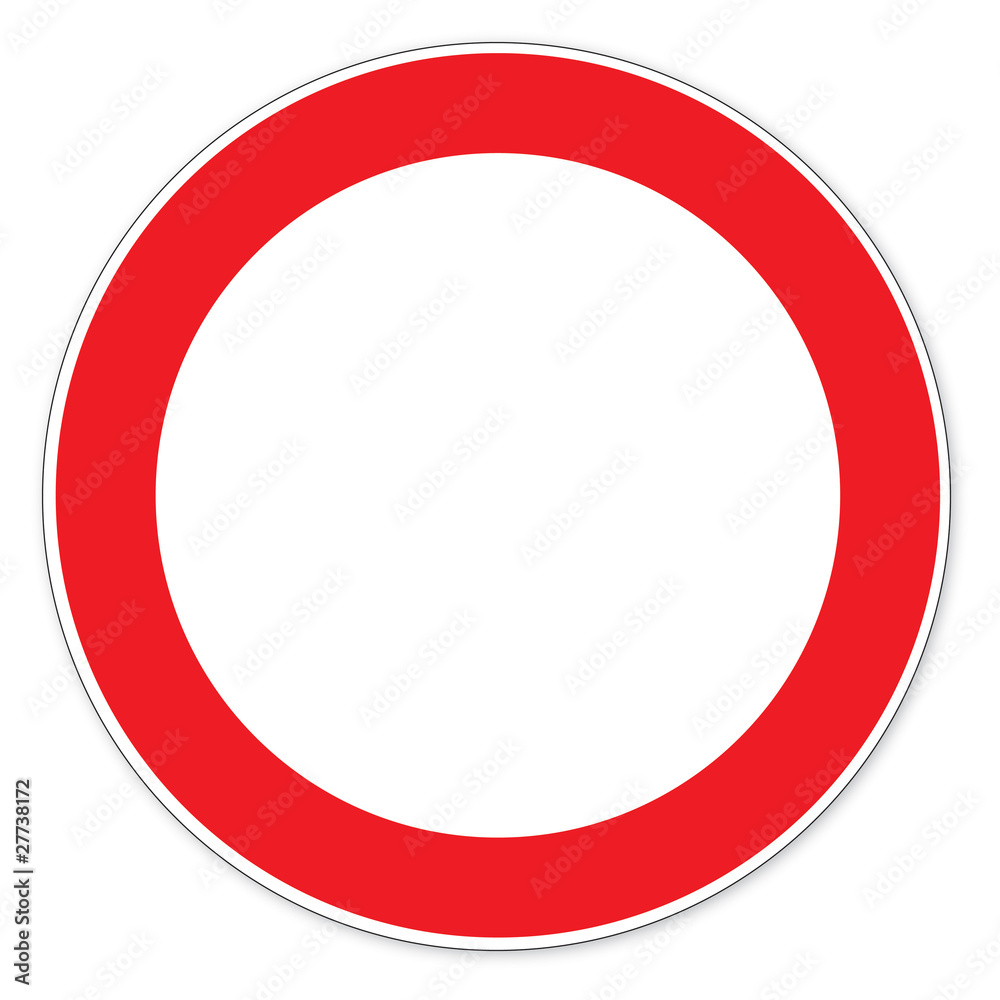 Schild (44) Verbot für Fahrzeuge aller Art Schild (44) Verbot für Fahrzeuge aller Art