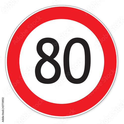Schild (39) Zulässige Höchstgeschwindigkeit