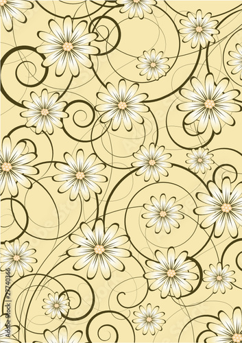 Wallpaper Mural Abstract flowers background with place for your text Torontodigital.ca