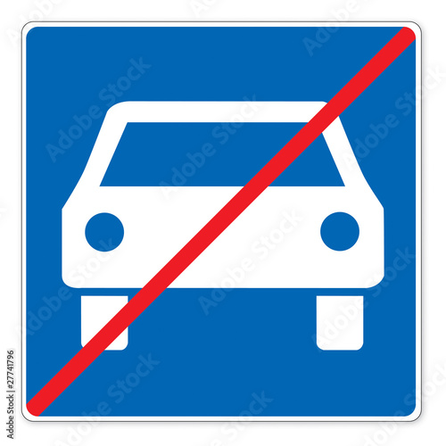 Schild (52) Ende der Kraftfahrstraße