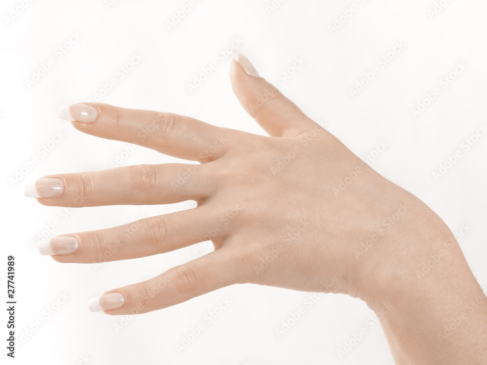 Gesturing of woman hand. Skin-care. Female arms Gesturing of woman hand. Skin-care. Female arms