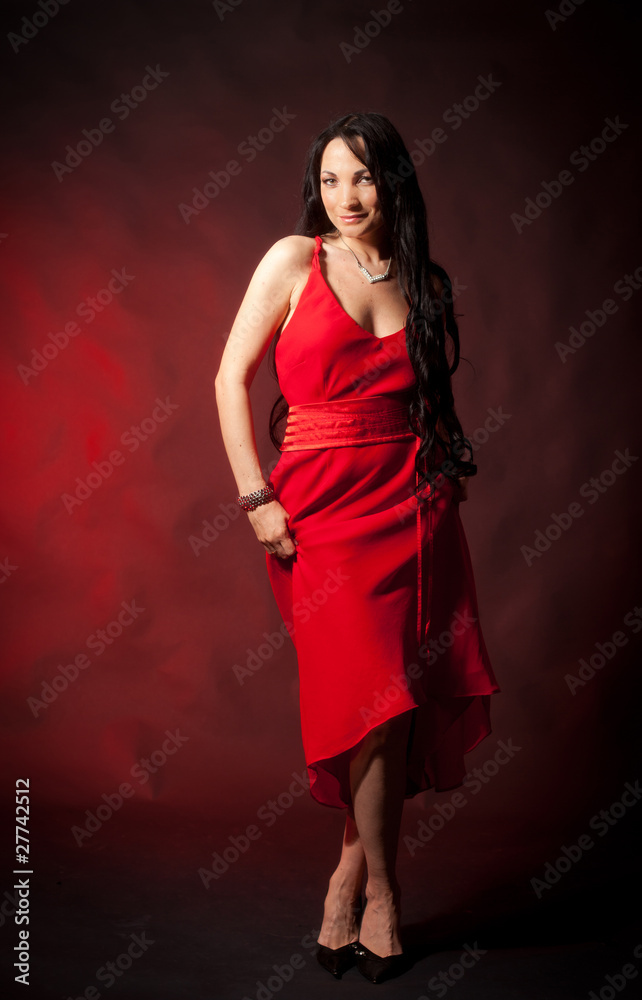 Lady in red Lady in red