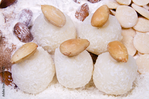 coconut balls with nuts
