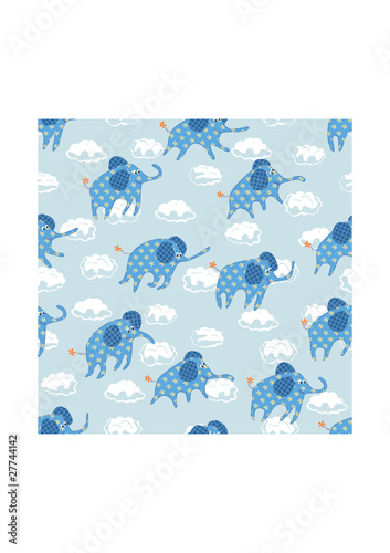 Wallpaper Mural Child's seamless pattern Torontodigital.ca