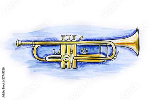 Canvas Print Trumpet