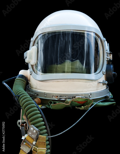 Astronaut/pilot helmet. Clipping path included.