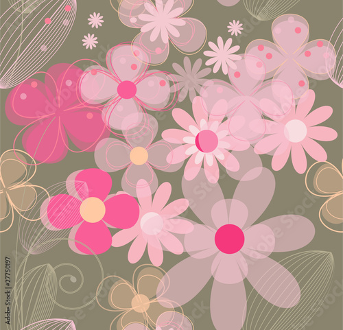 Flowers seamless