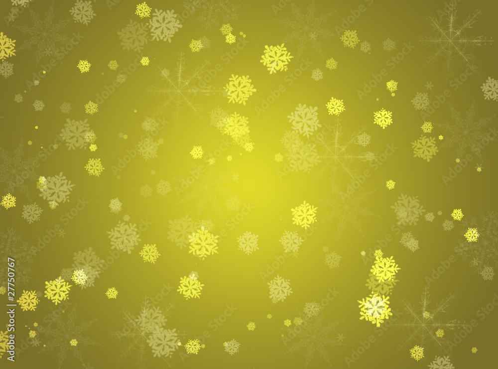 Fototapeta premium Yellow winter background
