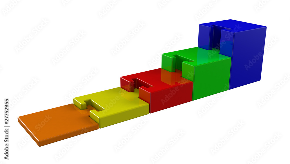 Fototapeta premium Puzzlediagramm