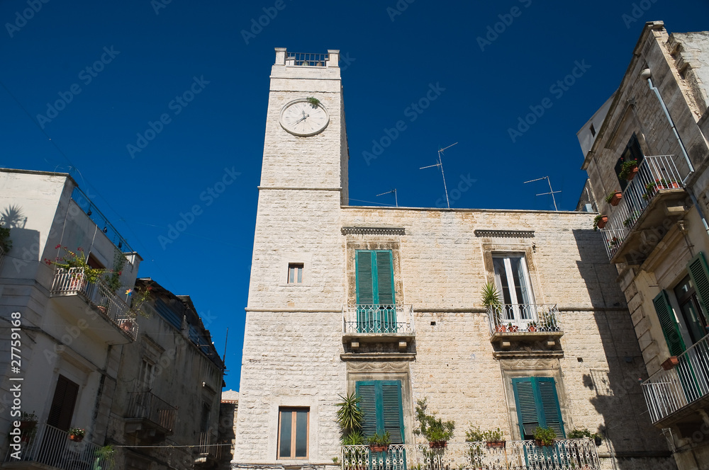 Clocktower. Ruvo di Puglia. Apulia.