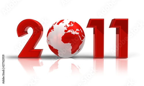 Obraz na płótnie New Year 2011 concept
